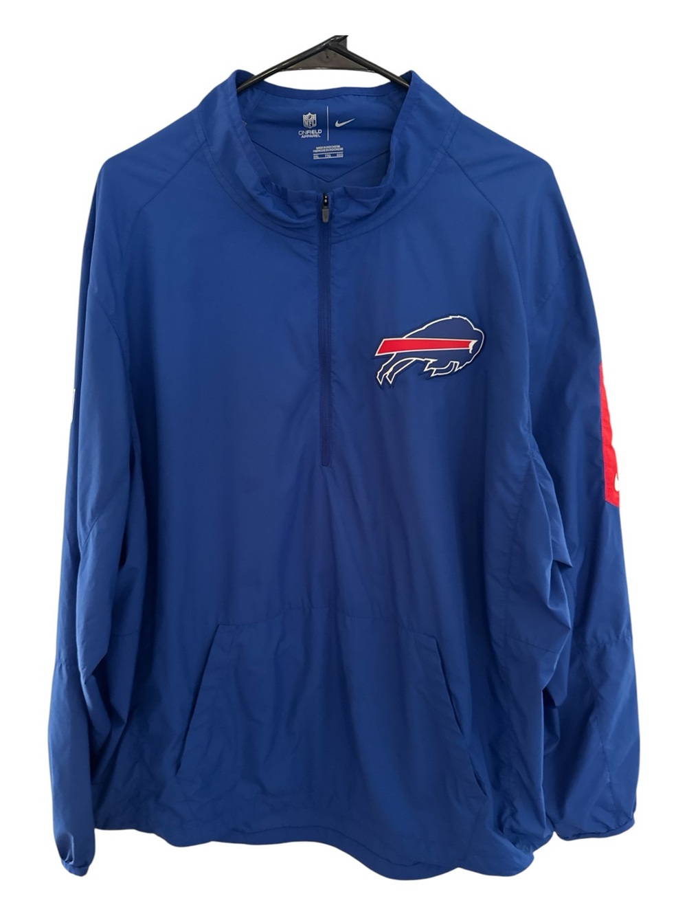 Nike NHL Blue Buffalo Bills On-Field Sideline Pullover Jacket Like New